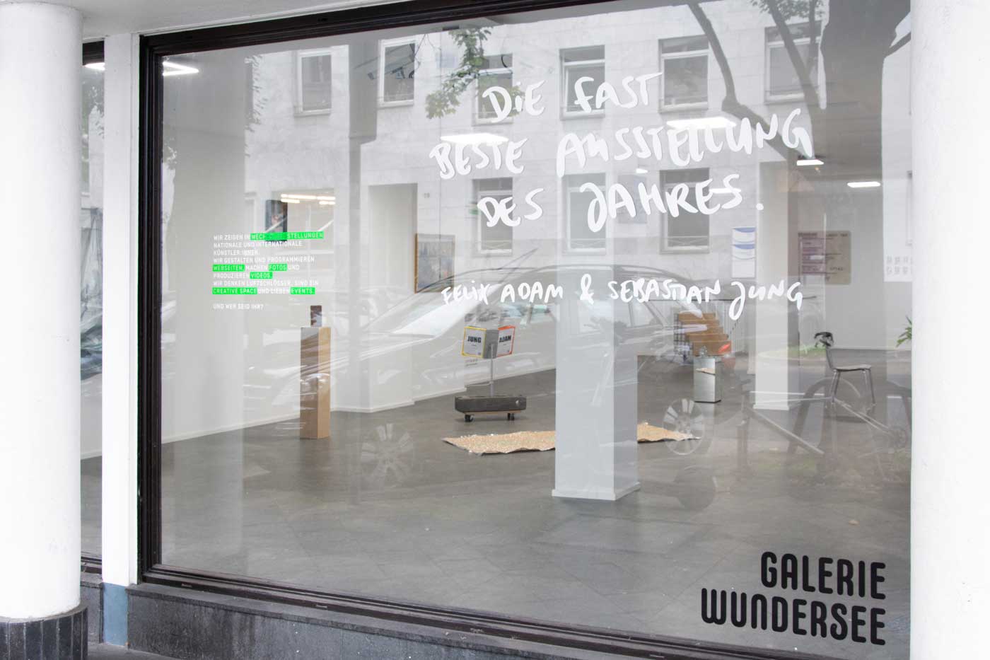 Schaufenster der Galerie Wundersee in Düsseldorf