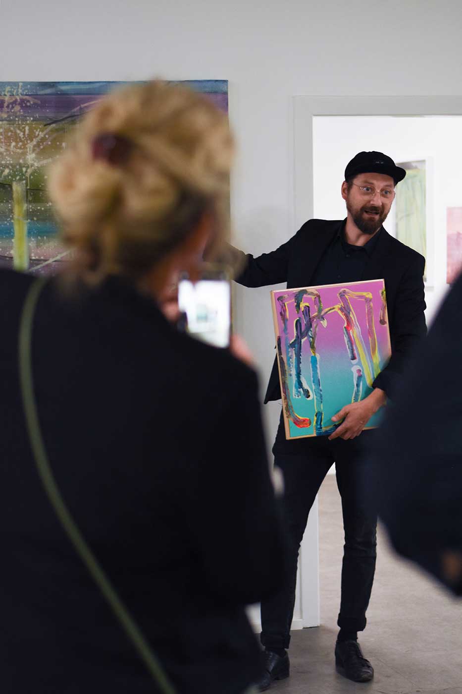 Eventfotografie aus der Galerie Wundersee mit dem Künstler Becker Schmitz